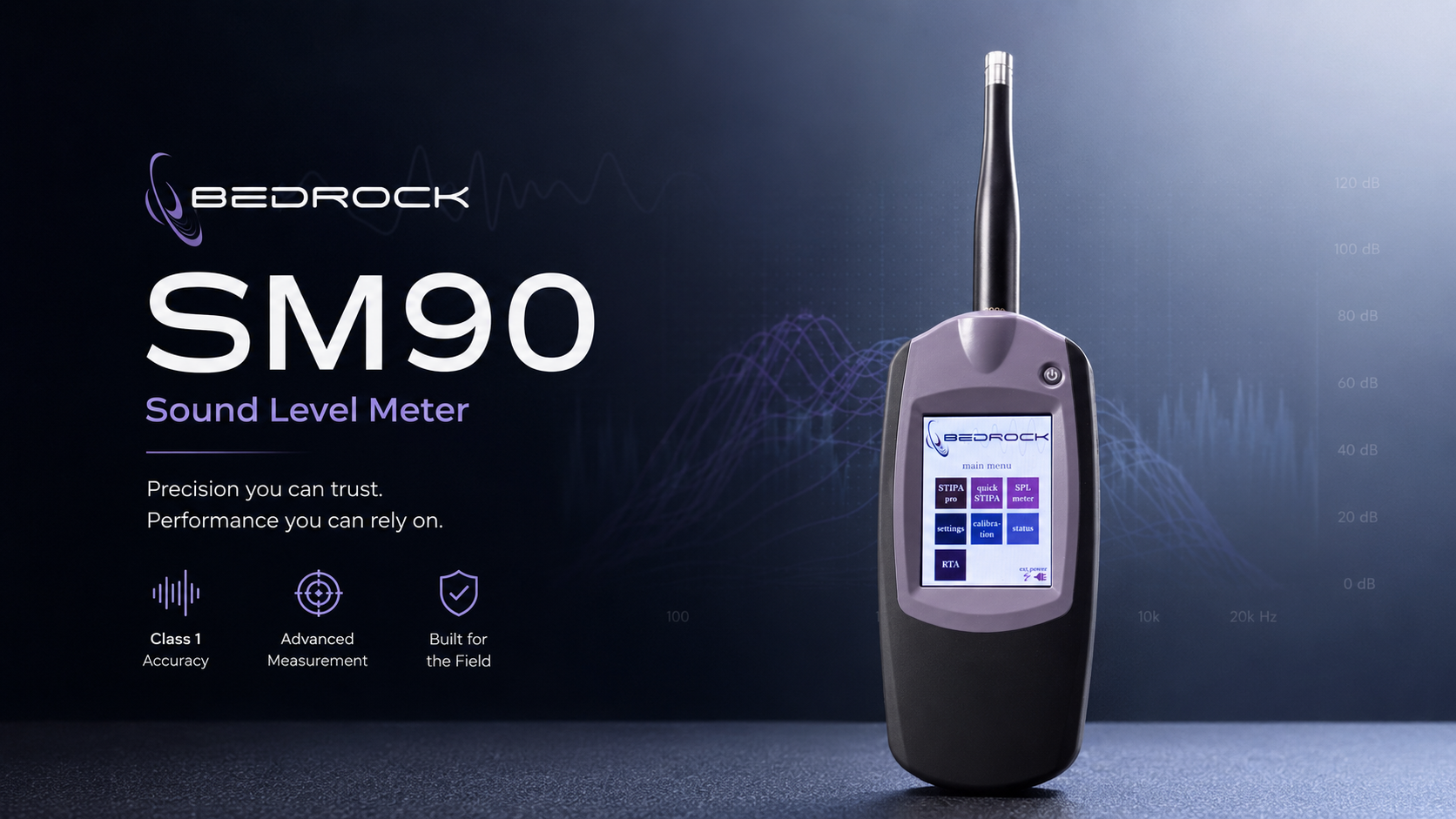 Bedrock SM90 fonometro Classe 1
